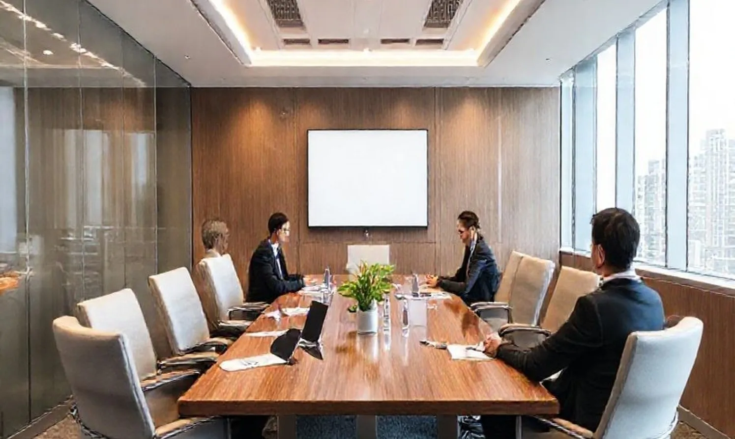 Corporate consultation room for high-value deals